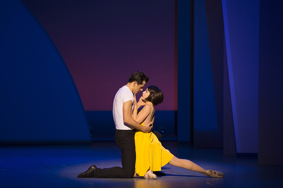 Robert Fairchild and Leanne Cope star opposite each other in “An American in Paris” (©2014, Angela Sterling)