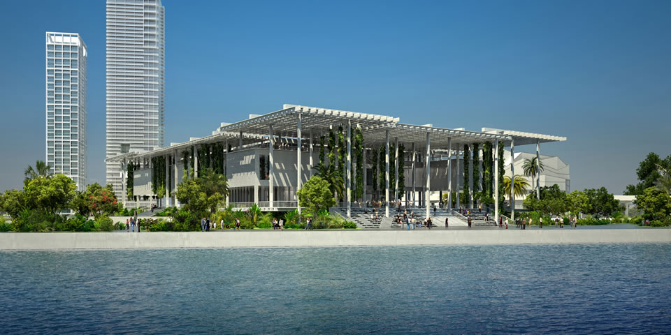 Pérez Art Museum Miami (bay view), opening December 2013 © Herzog & de Meuron